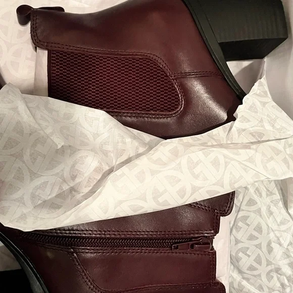 𝅺New! Giani Bernini Womens Korma Leather Almond Toe Ankle Chelsea - Picture 12 of 15